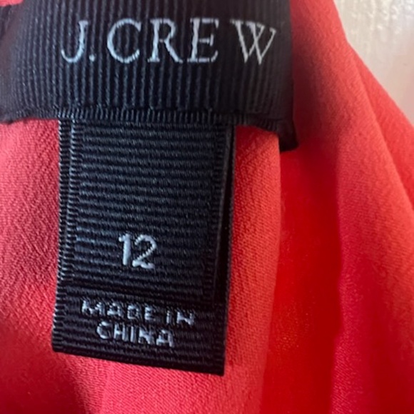 J Crew Dress Y back Orange 12 - Picture 8 of 8